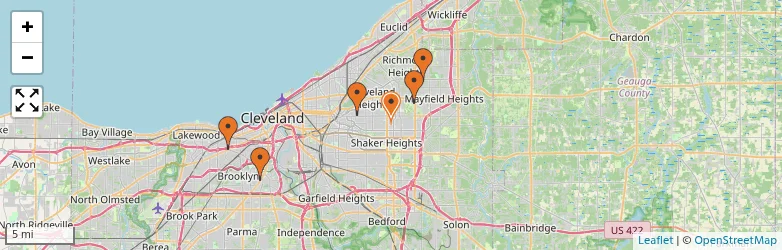 Related schools map