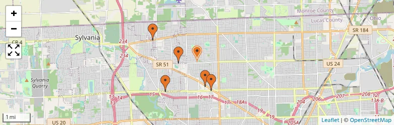 Related schools map