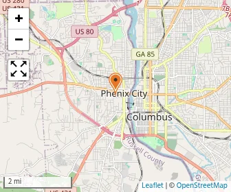 Map of Phenix City Schools