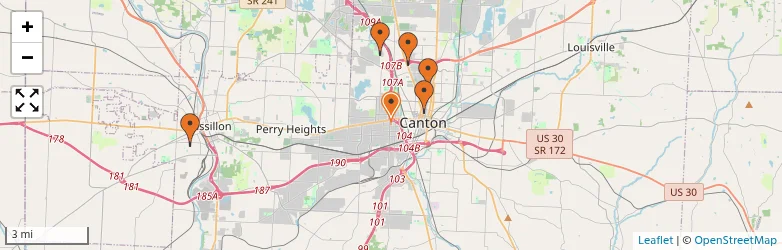 Related schools map