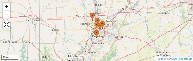 Related schools map