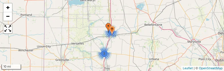 Related schools map
