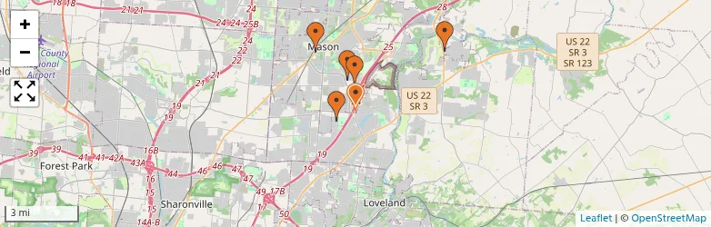 Related schools map