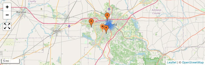 Related schools map