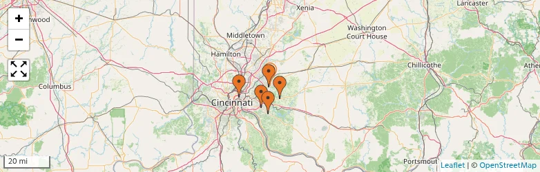 Related schools map