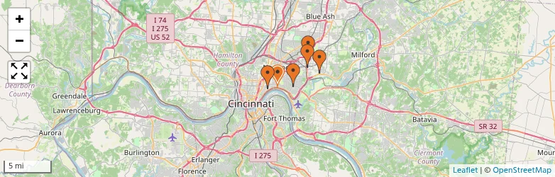 Related schools map