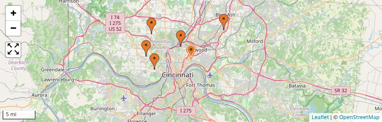 Related schools map