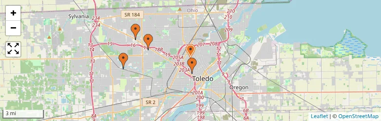 Related schools map