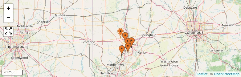 Related schools map