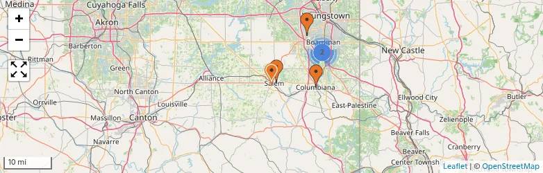 Related schools map