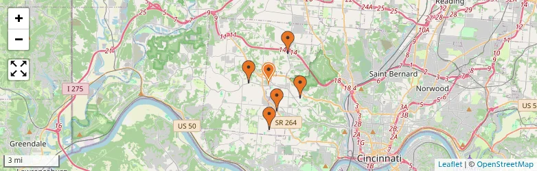 Related schools map
