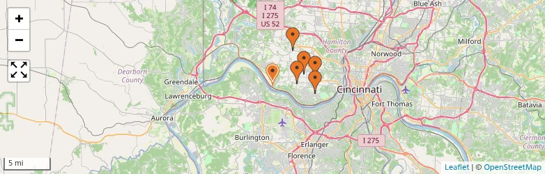 Related schools map