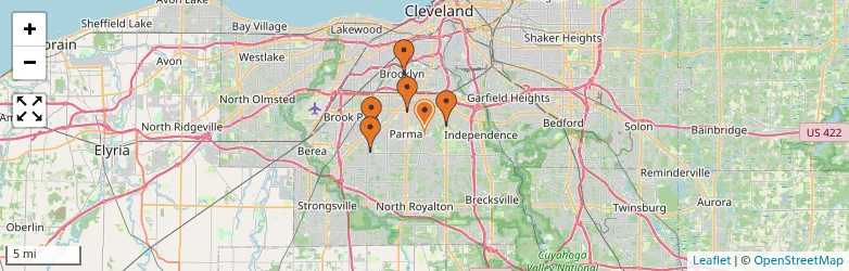 Related schools map