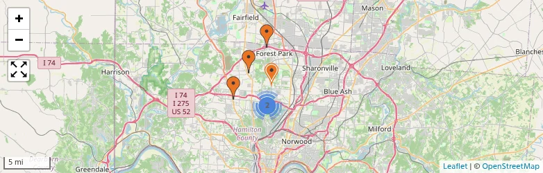 Related schools map