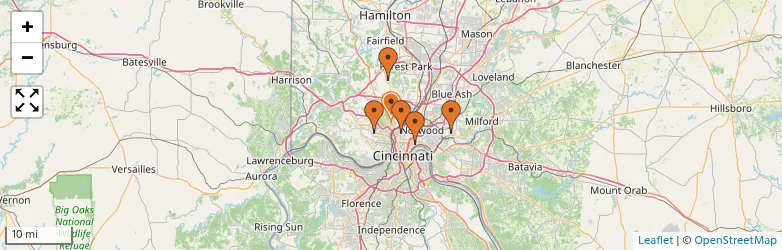 Related schools map