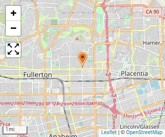 Map of Fullerton Child Dev. Center