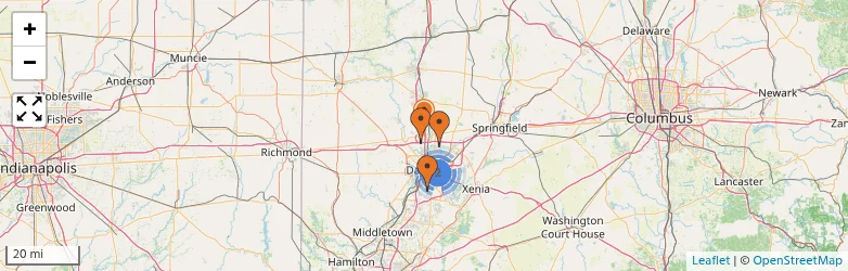 Related schools map