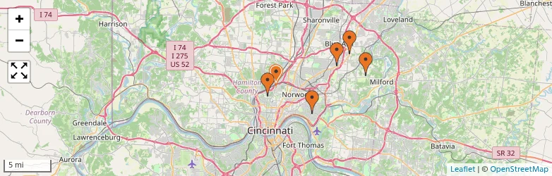 Related schools map