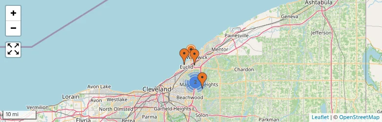 Related schools map
