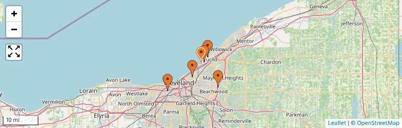Related schools map