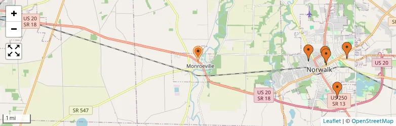 Related schools map