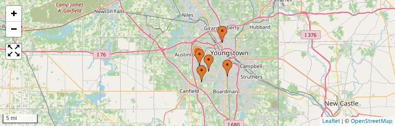 Related schools map