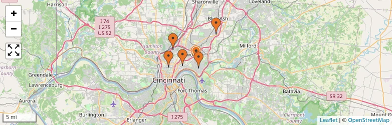 Related schools map