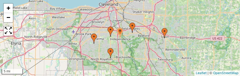 Related schools map