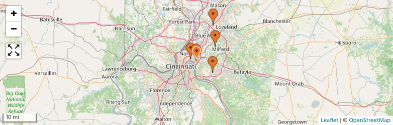 Related schools map