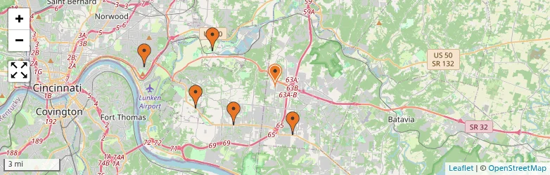 Related schools map