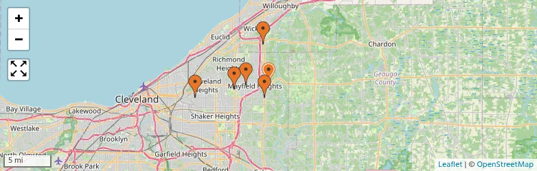 Related schools map