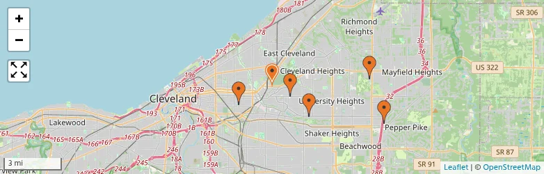 Related schools map