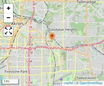 Map of East Akron Ymca Phoenix Program