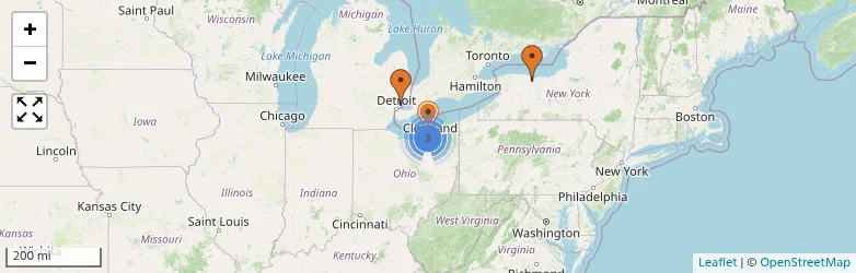 Related schools map