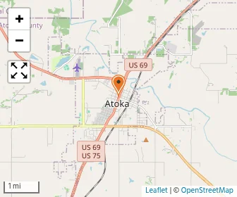 Map of Victory Life Academy Of Atoka