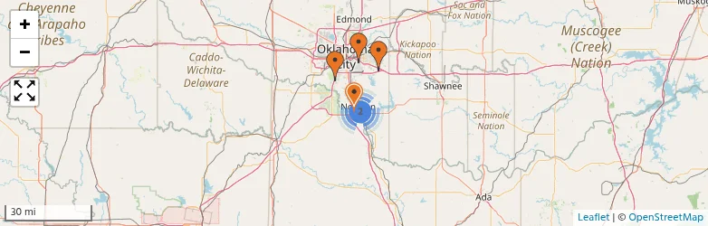 Related schools map