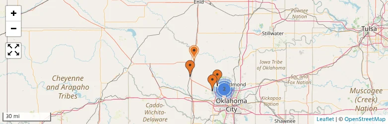 Related schools map