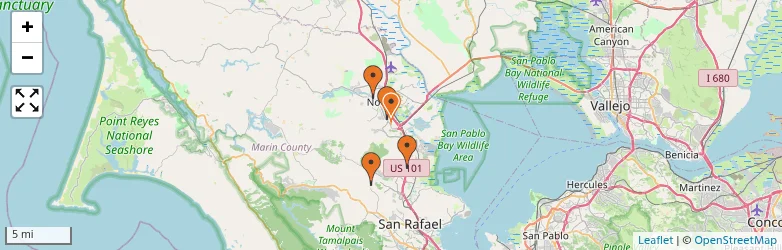 Related schools map