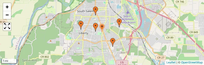 Related schools map