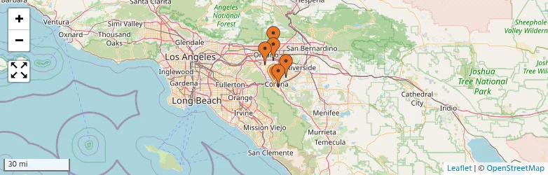 Related schools map