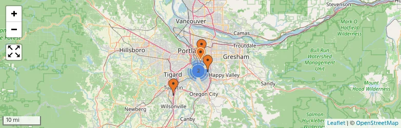 Related schools map