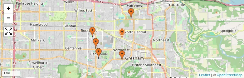 Related schools map