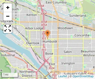 Map of Rosemary Anderson High School/portland Oic