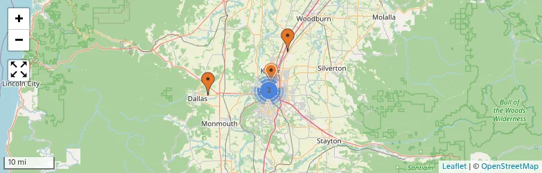 Related schools map