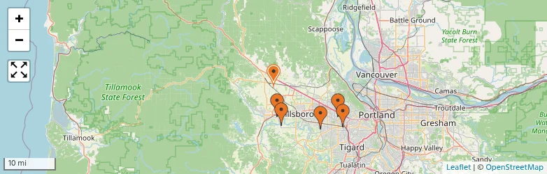 Related schools map