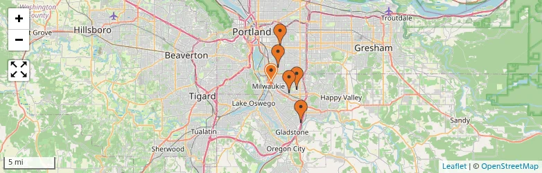 Related schools map