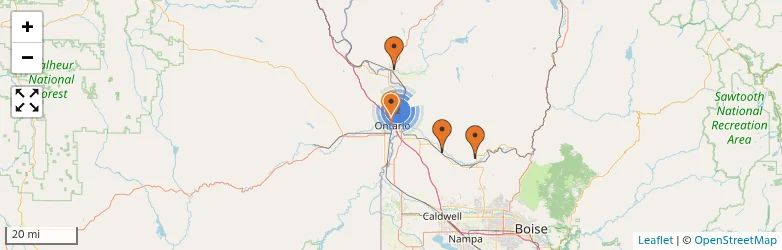 Related schools map