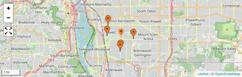 Related schools map