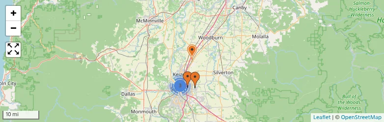 Related schools map