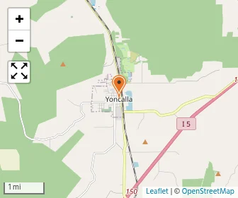 Map of Yoncalla Christian School